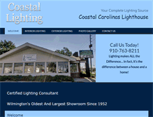 Tablet Screenshot of coastallightingwilm.com